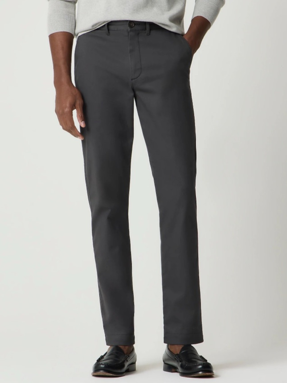 NEW J. Crew Factory Men's Straight-fit Original Chino Pant Onyx Gray Size 33x32